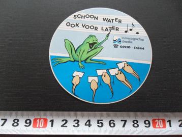 sticker Zuiveringsschap Drenthe Schoon water ook voor later  beschikbaar voor biedingen