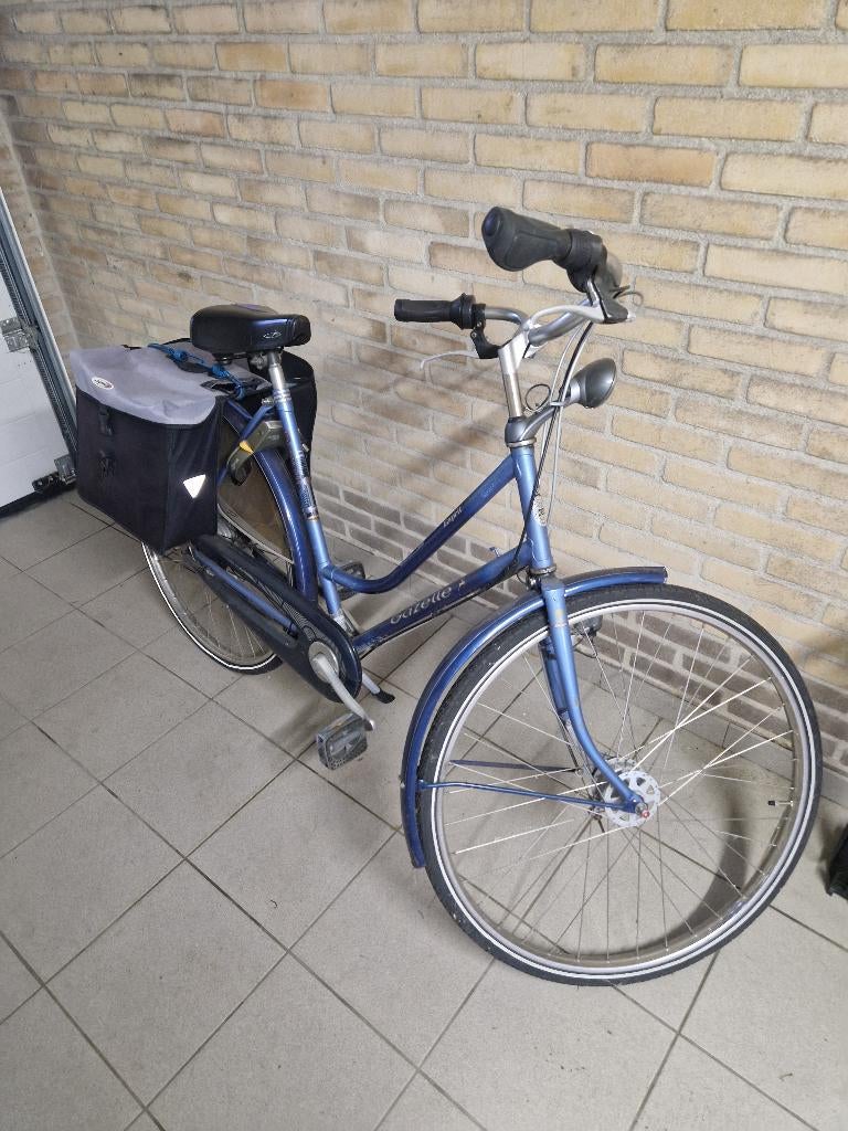 gazelle damesfiets met tassen, Fietsen en Brommers, Fietsen | Dames | Damesfietsen, Verzenden, Gebruikt, Gazelle