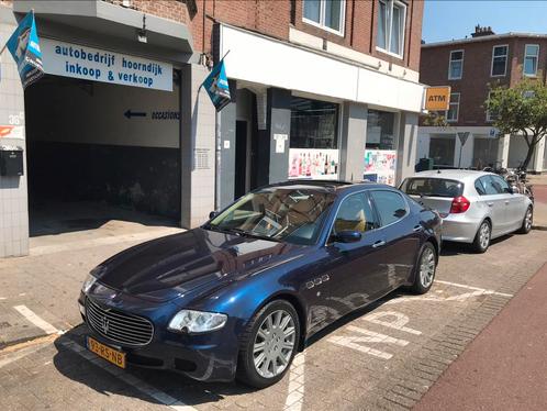 Maserati Quattroporte 4.2 V8 2004 Blauw BOMM VOLLE OPTIES, Auto's, Maserati, Bedrijf, Quattroporte, 4x4, ABS, Adaptieve lichten