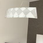 Set glazen hanglamp en bureau/kast lamp, Ophalen of Verzenden, Zo goed als nieuw, Glas, Minder dan 50 cm