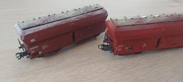 2 Märklin DB Fad grootvolumewagens artnr 4626 beschikbaar voor biedingen
