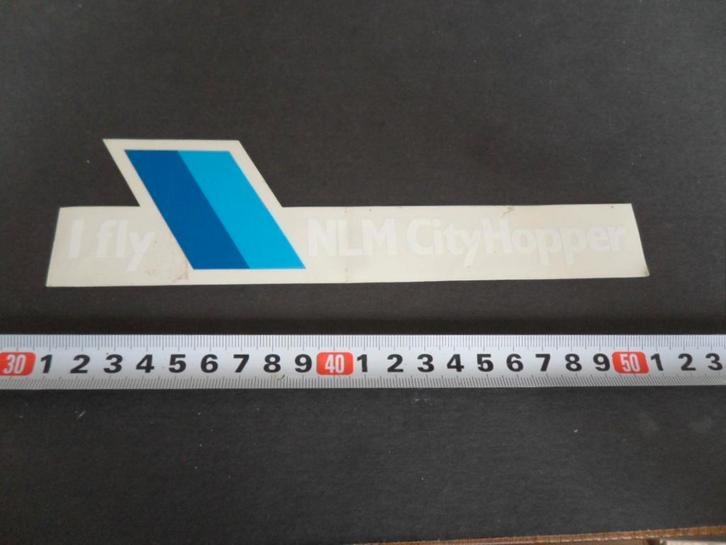 sticker transparant I Fly NLM CityHopper   Luchtvaart, Verzamelen, Stickers, Zo goed als nieuw, Ophalen