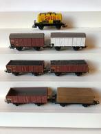 7 vintage Liliput goederenwagons jaren 50, Hobby en Vrije tijd, Modeltreinen | H0, Gebruikt, Gelijkstroom of Wisselstroom, Wagon