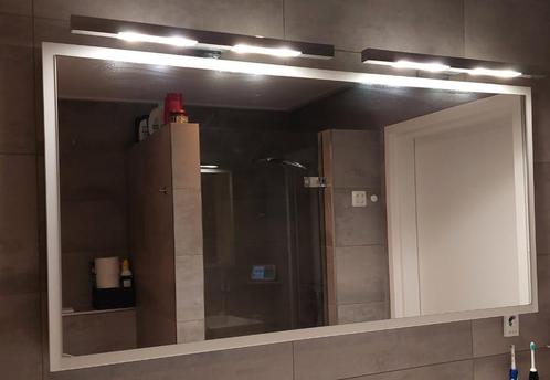 Badkamerspiegel met verlichting, Huis en Inrichting, Badkamer | Badkamermeubels, Gebruikt, Overige typen, Minder dan 100 cm, 100 tot 150 cm