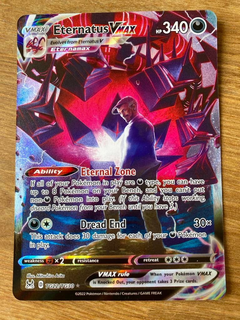 Eternatus VMAX TG22/TG30 - Pokémon kaart, Ophalen of Verzenden, Zo goed als nieuw, Losse kaart, Foil