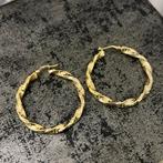 14k gouden oorbellen wokkels model, Ophalen of Verzenden, Nieuw, Goud