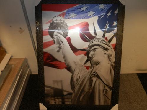 Schilderij Vrijheidsbeeld amerika ., Huis en Inrichting, Woonaccessoires | Schilderijen, Tekeningen en Foto's, Nieuw, Schilderij