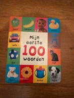 Mijn eerste 100 woorden - Babyboek, Ophalen of Verzenden, Gelezen, Uitklap-, Voel- of Ontdekboek, 0 tot 6 maanden