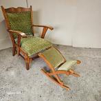 vintage fauteuil met schommelende voetensteun, Ophalen, Gebruikt