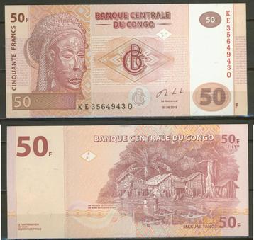 Afrika Congo 50 Francs 2013 UNC Biljet r-23 jdu beschikbaar voor biedingen