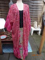 ROSE KIMONO- MT 48-50- ALS NIEUW-LANGE IBIZA TUNIEK-, Ophalen of Verzenden, Zo goed als nieuw, Maat 46/48 (XL) of groter, Roze