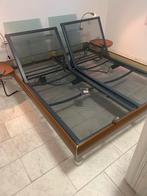 Auping spiraal bed met verstelbaar hoofd- en voeteneinde, Bruin, 210 cm, Tweepersoons, Ophalen of Verzenden