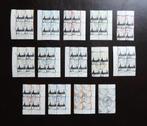gestempelde dienstzegels -Cour de Justice- in blokken van 4, Postzegels en Munten, Postzegels | Nederland, Na 1940, Verzenden
