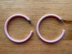 Roze parelmoer ring oorbellen oorringen, Sieraden, Tassen en Uiterlijk, Oorbellen, Overige materialen, Hangers, Nieuw, Ophalen of Verzenden