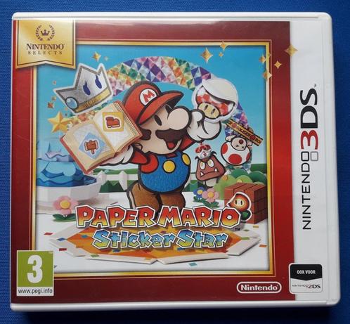 Paper Mario Sticker Star - 3DS, Spelcomputers en Games, Games | Nintendo 2DS en 3DS, Gebruikt, 1 speler, Vanaf 3 jaar, Ophalen of Verzenden