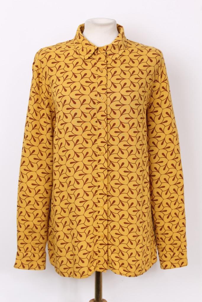 Blouse van ZILCH maat 42 (XL), Kleding | Dames, Blouses en Tunieken, Zo goed als nieuw, Maat 42/44 (L), Geel, Verzenden