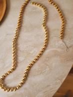 Antieke kerstslinger glas kralen goud, Ophalen of Verzenden, Zo goed als nieuw, Goud, Goud