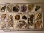 Prachtige doos met 15 verschillende mineralen, Verzamelen, Ophalen of Verzenden