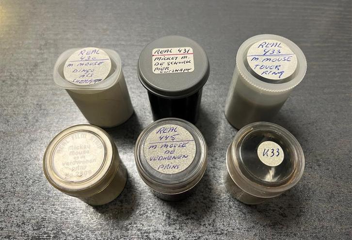 MICKEY MOUSE filmpjes voor toverlantaarn, Verzamelen, Disney, Gebruikt, Overige typen, Mickey Mouse, Ophalen of Verzenden