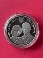 Gibraltar Crown 1981 Proof 0,925 zilver 28.28 grams, Verzenden, Overige landen, Zilver