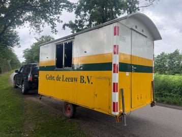 Metalen schaftwagen schaftkeet pipowagen keet O2 beschikbaar voor biedingen