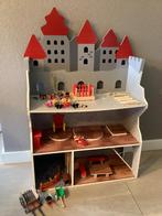 Houten speelgoedkasteel, poppenhuis, Lidl., Ophalen of Verzenden, Gebruikt, Overige typen
