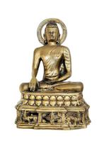 Sino-Tibetaanse vuurvergulde bronzen Boeddha