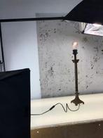 Messing Kolom Stalamp, Ophalen, 50 tot 75 cm, Zo goed als nieuw, Metaal