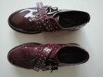 Bordeaux schoenen met gesp, Schoenen met lage hakken, Overige kleuren, Ophalen of Verzenden, Zo goed als nieuw