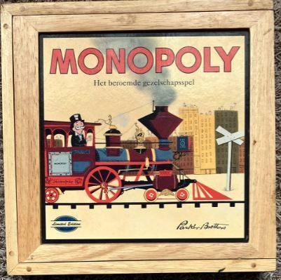 Monopoly - Limited edition (hout), Hobby en Vrije tijd, Gezelschapsspellen | Bordspellen, Nieuw, Vijf spelers of meer, Ophalen of Verzenden