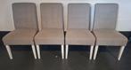 Set van 4 grijze eetkamerstoelen, Hout, Gebruikt, Klassiek, Ophalen of Verzenden
