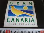 sticker kanarie gran canaria islas canarias, Ophalen, Zo goed als nieuw, Bedrijf of Vereniging