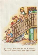 Kinderen bij de trap/gedichtje, Verzamelen, Ophalen of Verzenden, 1960 tot 1980, Gelopen, Kinderen