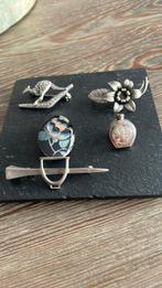 Vintage broches, Sieraden, Tassen en Uiterlijk, Ophalen of Verzenden, Zo goed als nieuw, Zilver, Overige materialen