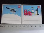 2x sticker lego logo vintage bouwdoosje etiket, Verzamelen, Verzenden, Zo goed als nieuw, Merk