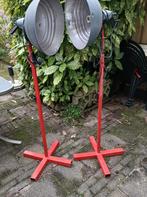 2 oude foto studio lampen, Ophalen, Gebruikt, Materiaal