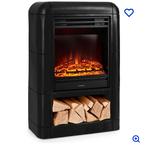 Klarstein Dukono Elektrische Haard - Zwart, Ophalen of Verzenden, Nieuw, Vrijstaande haard, Elektrische haard