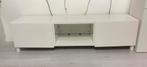 IKEA BESTA tv-meubel wit. Met opbergruimte en glazen plank., Ophalen, Gebruikt, 150 tot 200 cm, Minder dan 100 cm