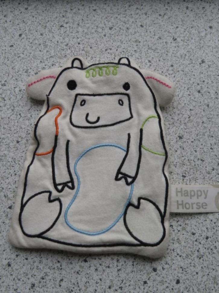 Knuffeldoek knisperdoek varken merk Happy Horse wit velours, Kinderen en Baby's, Speelgoed | Knuffels en Pluche, Zo goed als nieuw