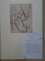 Originele tekening jongetje gesigneerd Jan Wiegers De Ploeg, Verzenden