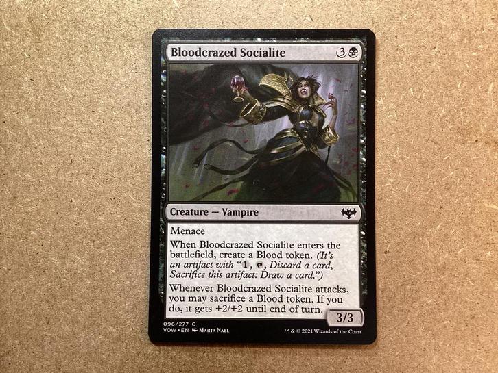 1x Bloodcrazed Socialite [096/277] (Near Mint), Hobby en Vrije tijd, Verzamelkaartspellen | Magic the Gathering, Zo goed als nieuw