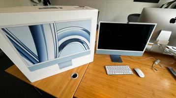 iMac 24 inch (M3, 2023) A2873 - Blauw - nieuw 1j garantie beschikbaar voor biedingen