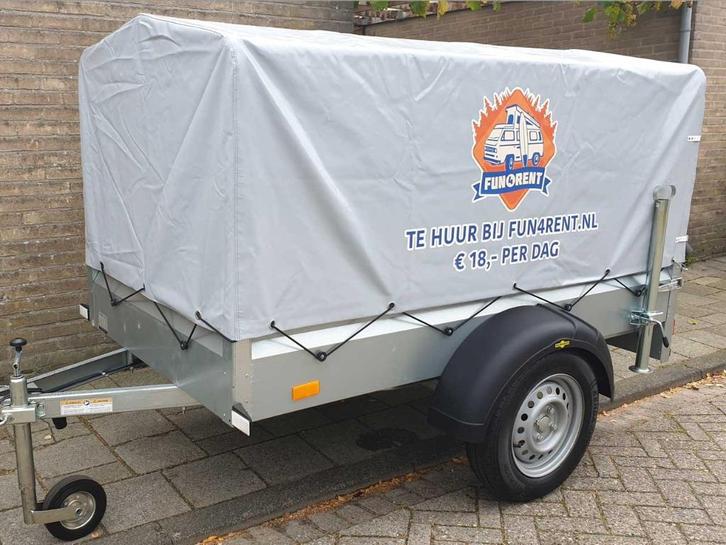 aanhanger met huif te huur, Auto diversen, Aanhangers en Bagagewagens, Ophalen