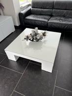 Salon tafel 100x100, Glas, Gebruikt, Ophalen of Verzenden