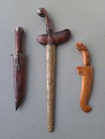 vintage kris keris 51cm bendo bedok golok 30cm dolk mes 34cm, Antiek en Kunst, Kunst | Niet-Westerse kunst, Ophalen of Verzenden