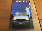 Folder Renault 5 1982 incl. Renault 5 Alpine turbo, 36 blz, Boeken, Auto's | Folders en Tijdschriften, Renault, Ophalen of Verzenden