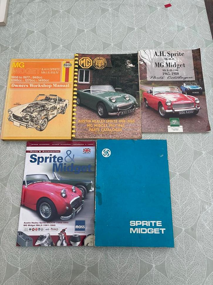MG Midget & AH Sprite Boeken Collectie, Boeken, Auto's | Boeken, Gelezen, Overige merken, Ophalen of Verzenden