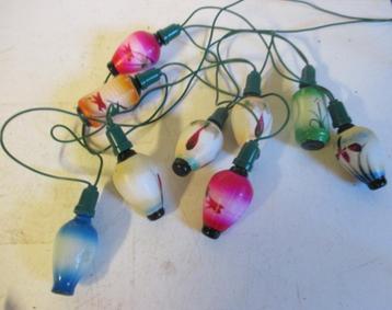 oude kerst snoer  kerstlampjes lampionnen santa baby  beschikbaar voor biedingen