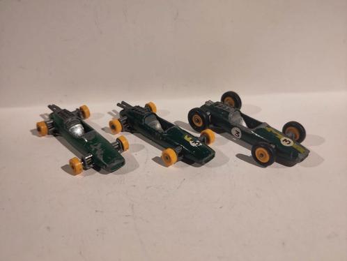 3x Lesney Matchbox No. 19d Lotus Climax F1 Racing Car, Hobby en Vrije tijd, Modelauto's | 1:87, Gebruikt, Auto, Lesney, Ophalen of Verzenden