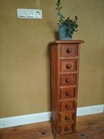 Smal vintage grenen ladekastje met 7 lades, Huis en Inrichting, Kasten | Ladekasten, Landelijk Scandinavisch vintage eclectisch boho chic japandi